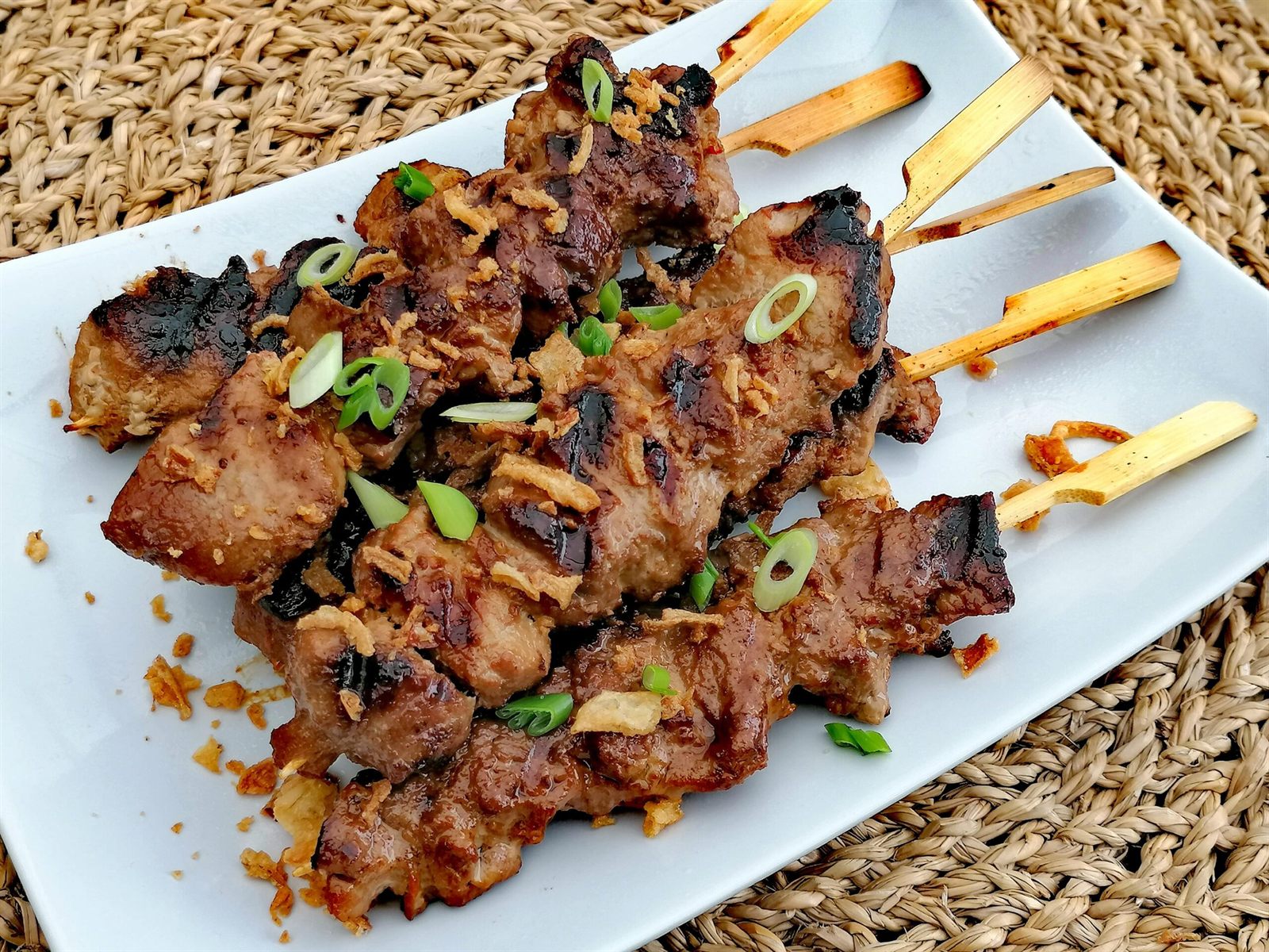 Saté van de barbecue